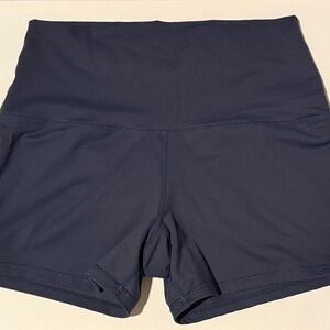 High-Waist Women's Born Primitive Athletic Shorts - Navy